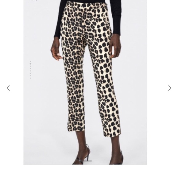 NWT Zara leopard animal print pants - Picture 8 of 13